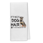DIBOR Not a Trace of Dog Hair Those are some Rottweiler Glitter Dish Towels. Cloth Towels for Drying Dishes Towels for the kitchen, dish towels with a cute dog design, and absorbent drying cloths Tea Towels for the Kitchen or Bathroom, Gifts for Women Who Love Dogs